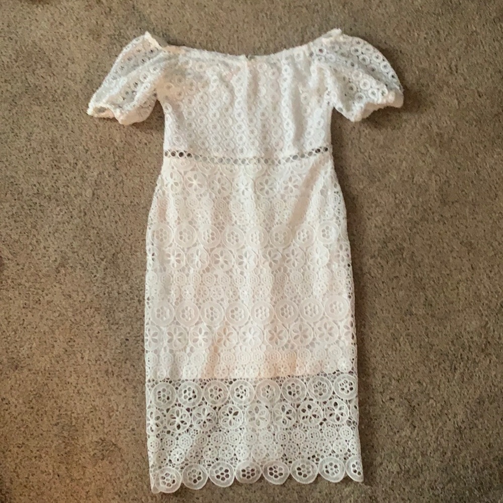 White lace dress